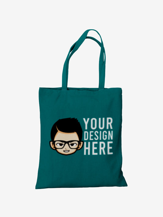 Custom No Zipper Premium Canvas Tote Bag - White