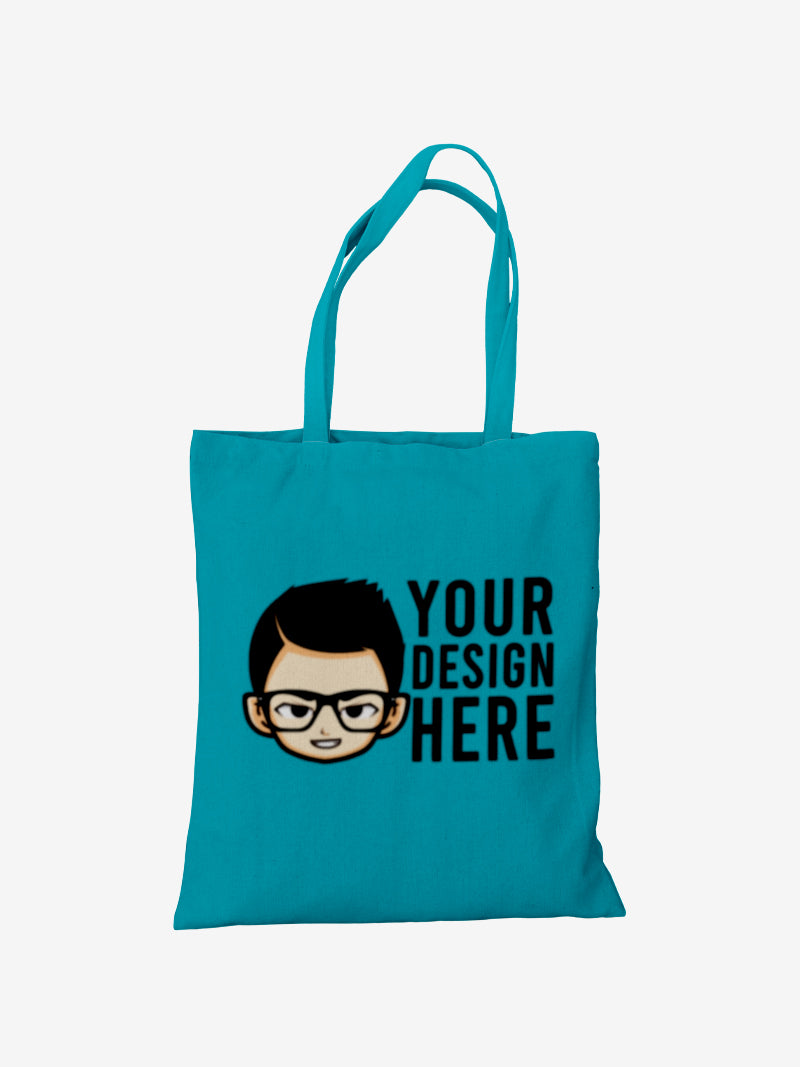 Custom No Zipper Premium Canvas Tote Bag - Black