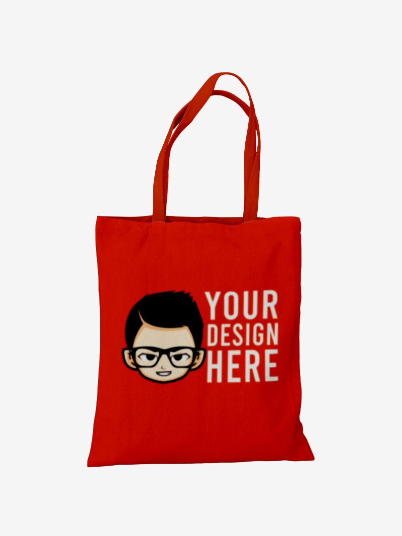 Custom No Zipper Premium Canvas Tote Bag - Black