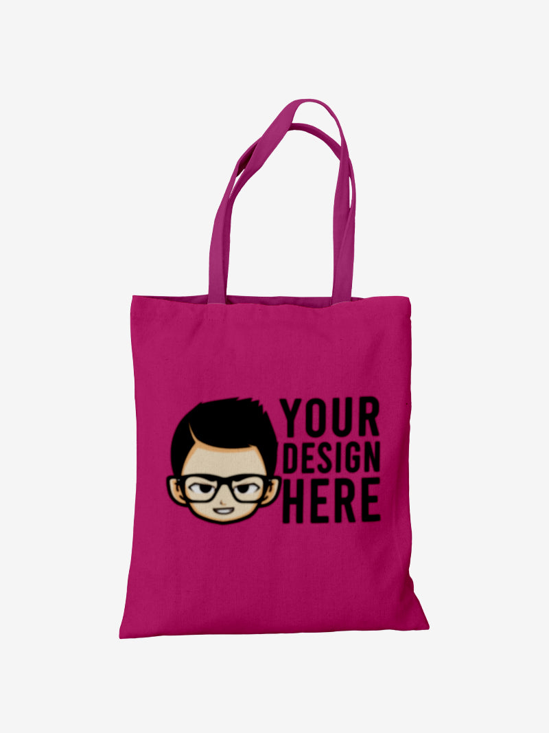 Custom No Zipper Premium Canvas Tote Bag - Black