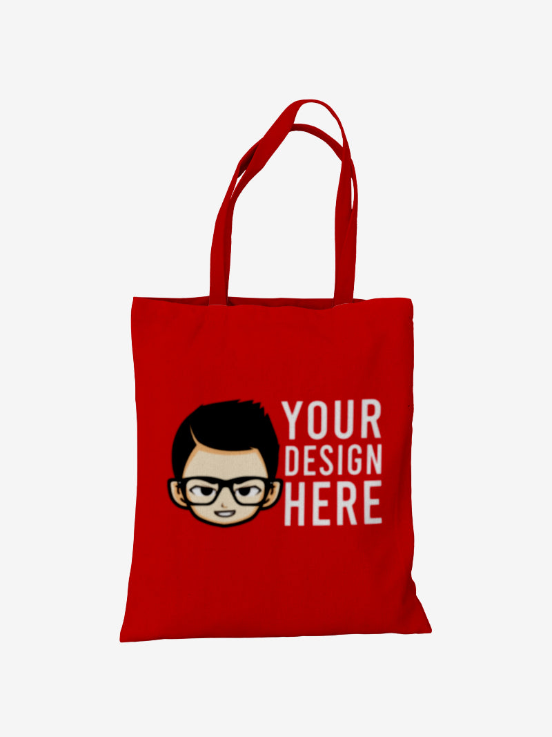 Custom No Zipper Premium Canvas Tote Bag - Black