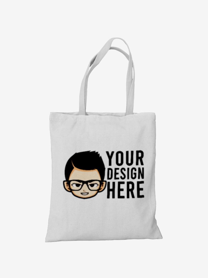 Custom No Zipper Premium Canvas Tote Bag - Black