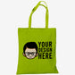 Custom No Zipper Premium Canvas Tote Bag - Black