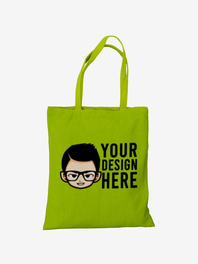 Custom No Zipper Premium Canvas Tote Bag - Black