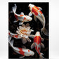 Abstract Colorful Koi Fish Canvas Print Painting Art for Living Room Home Decor